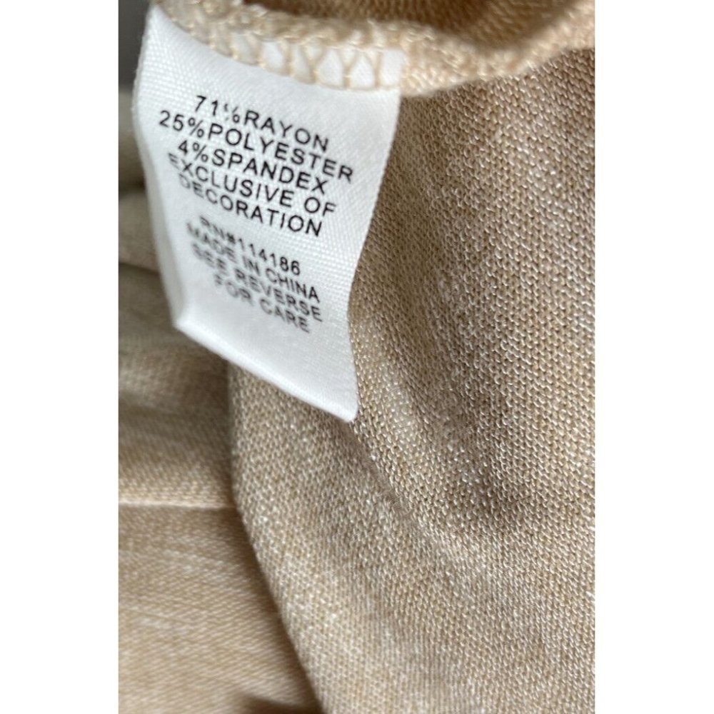 89th And Madison L Oatmeal Boho Open Front Cardigan NWT New - Picture 8 of 8
